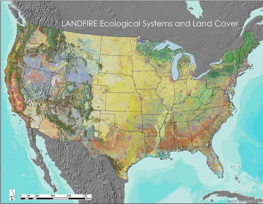 Figure 8.2. LANDFIRE map of Ecological Systems and Land Cover