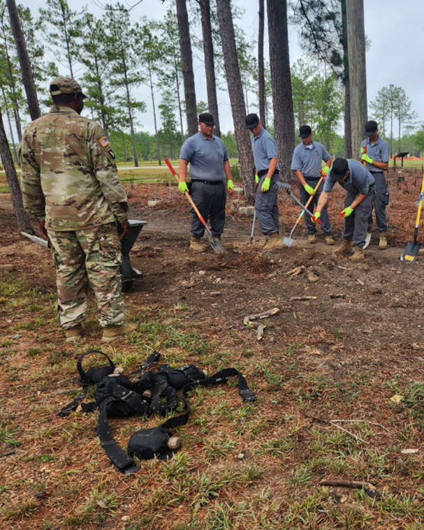 State archaeologists and cadets with the National Guard’s Youth Challenge Program teamed up at Camp Shelby in Mississippi to prepare a World War II recreation area for use as a public park.