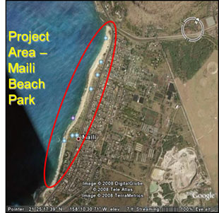 Project Area - Maili Beach Park